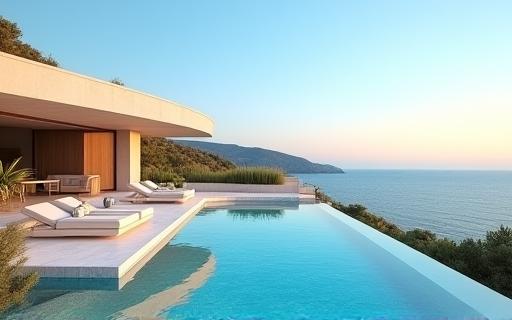 Villa contemporaine à Cassis avec piscine construite par Bâtir Provence